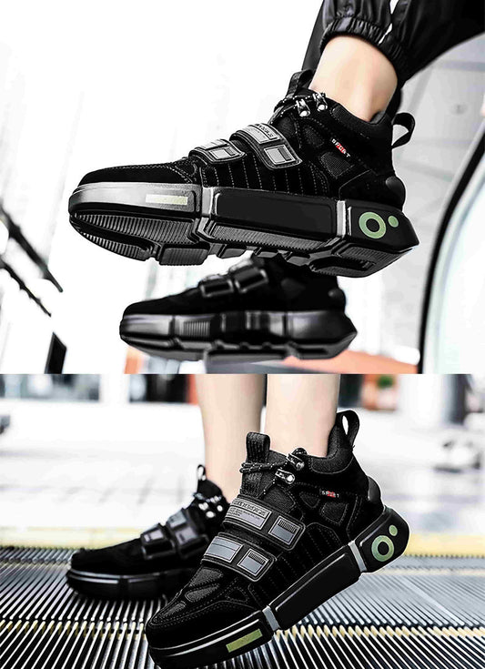 Noir Utility Street Sneakers - Noir Black Men streetwear sneakers